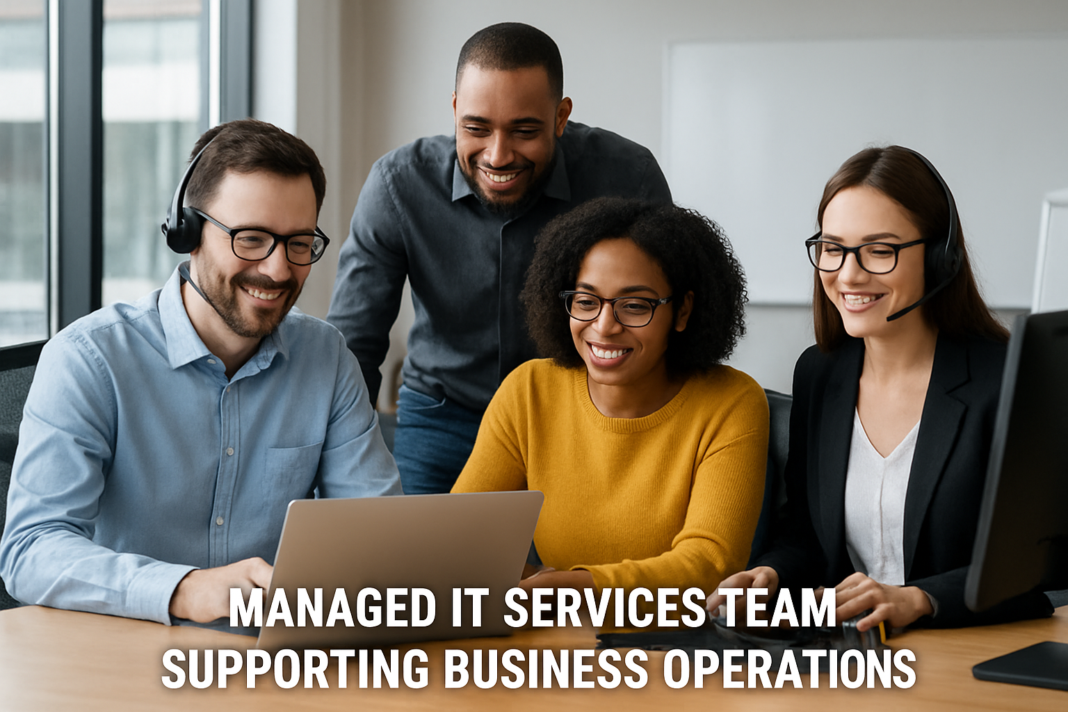 Managed IT services team supporting business operations